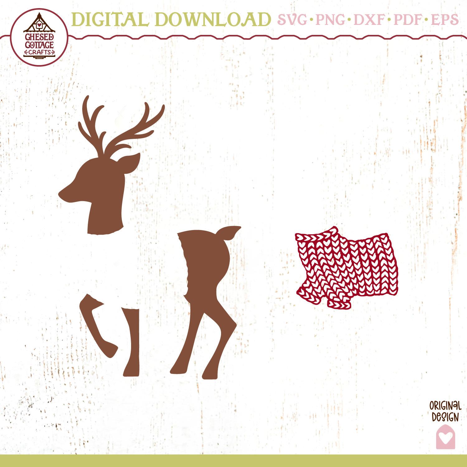 Deer with Sweater - Image 3