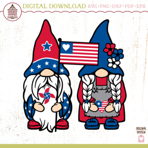 July 4th Patriotic Gnomes
