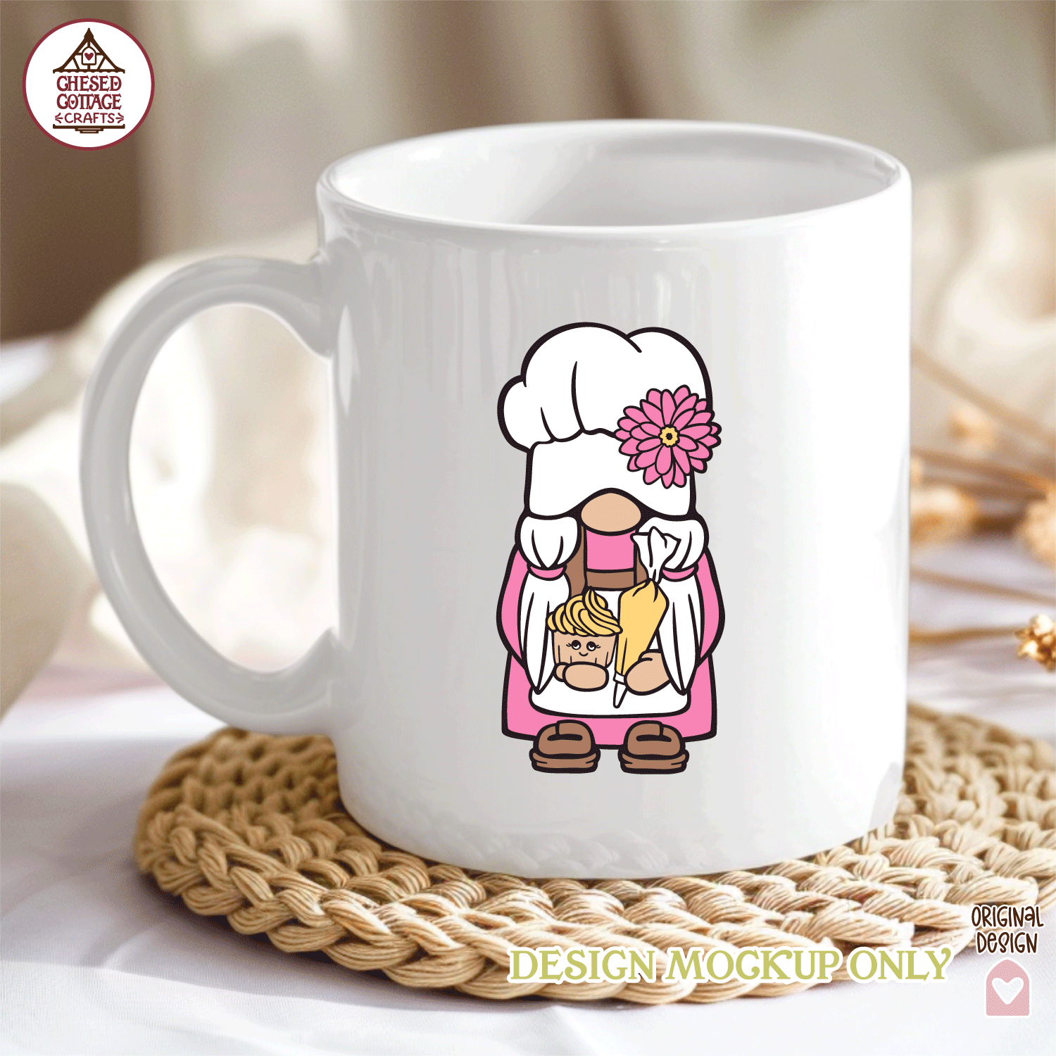 Baker Cupcake Gnome - Image 3