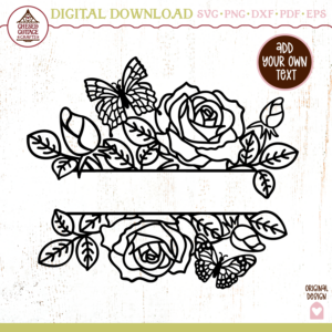 Floral Monogram Border