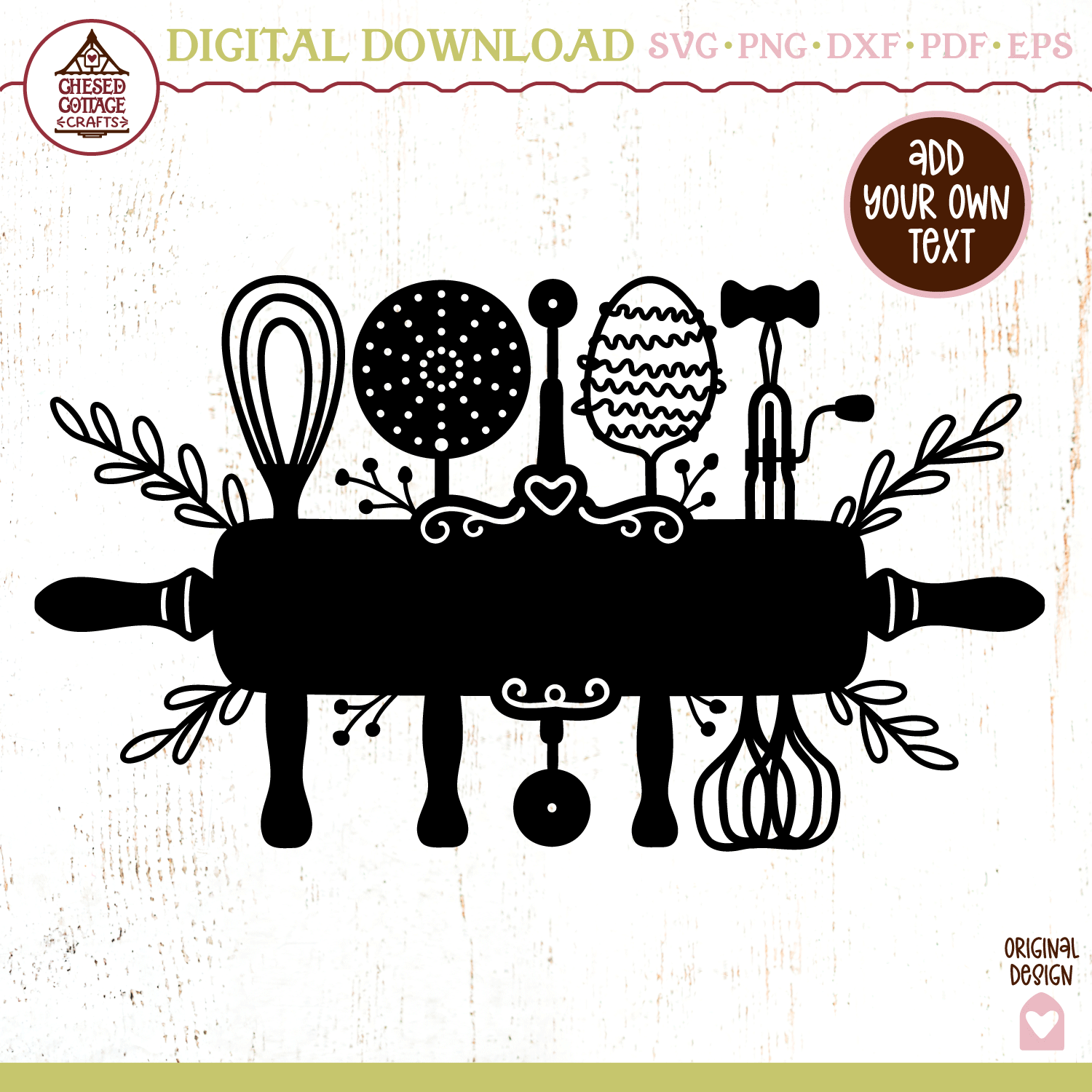 Kitchen Utensil Monogram