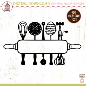 Kitchen Utensil Monogram