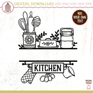 Kitchen Shelf Monogram