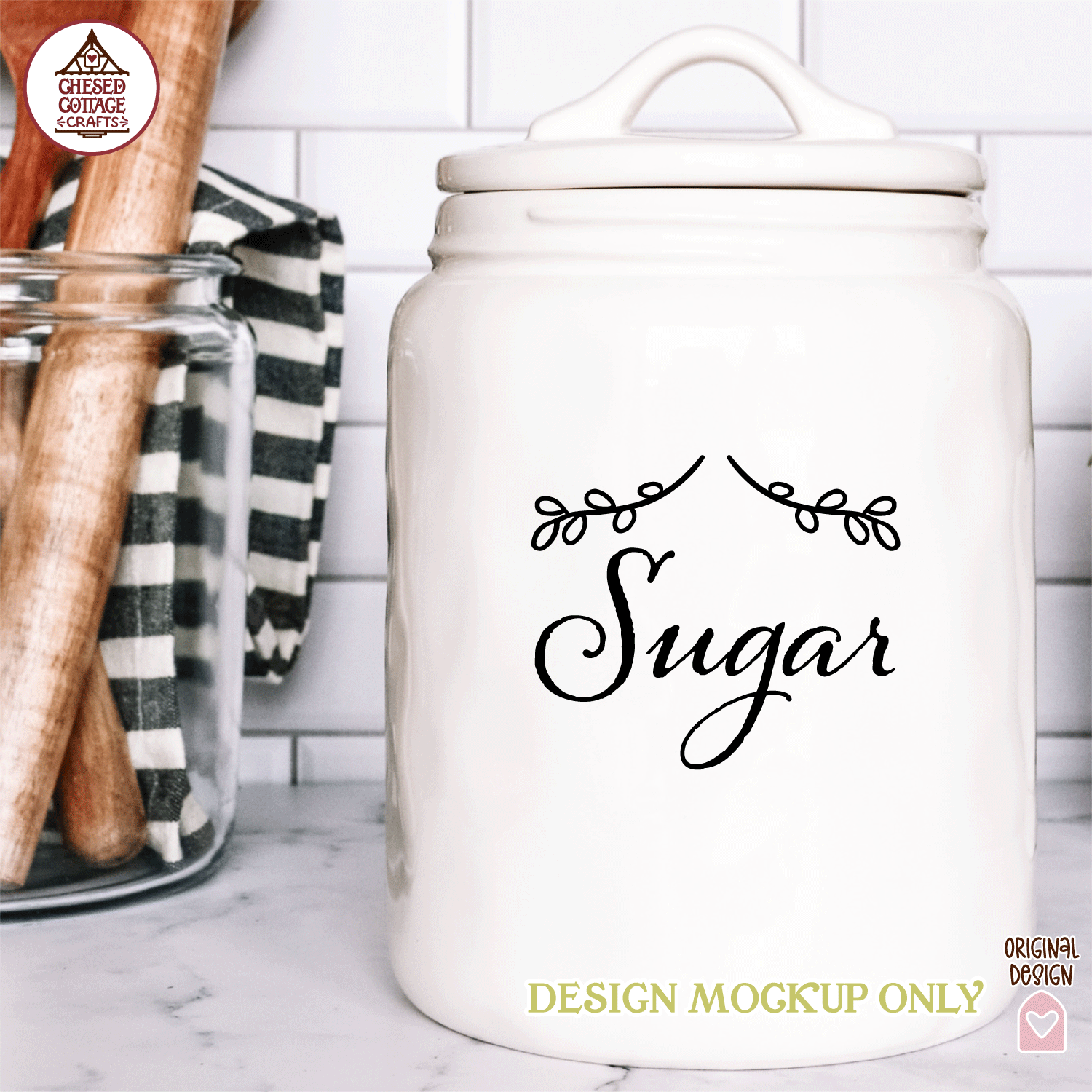 Floral Flourish Canister Labels - Image 5