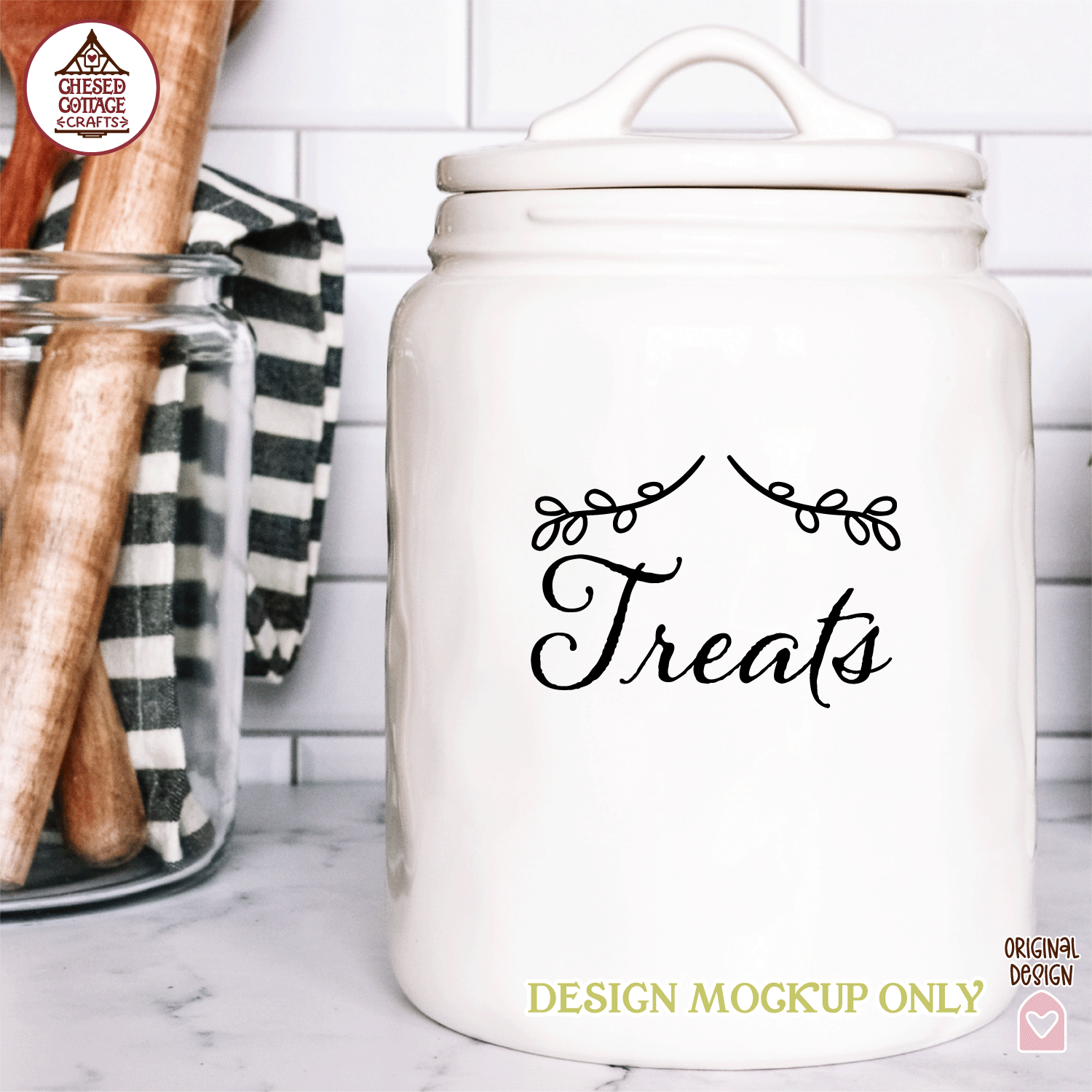 Floral Flourish Canister Labels - Image 3