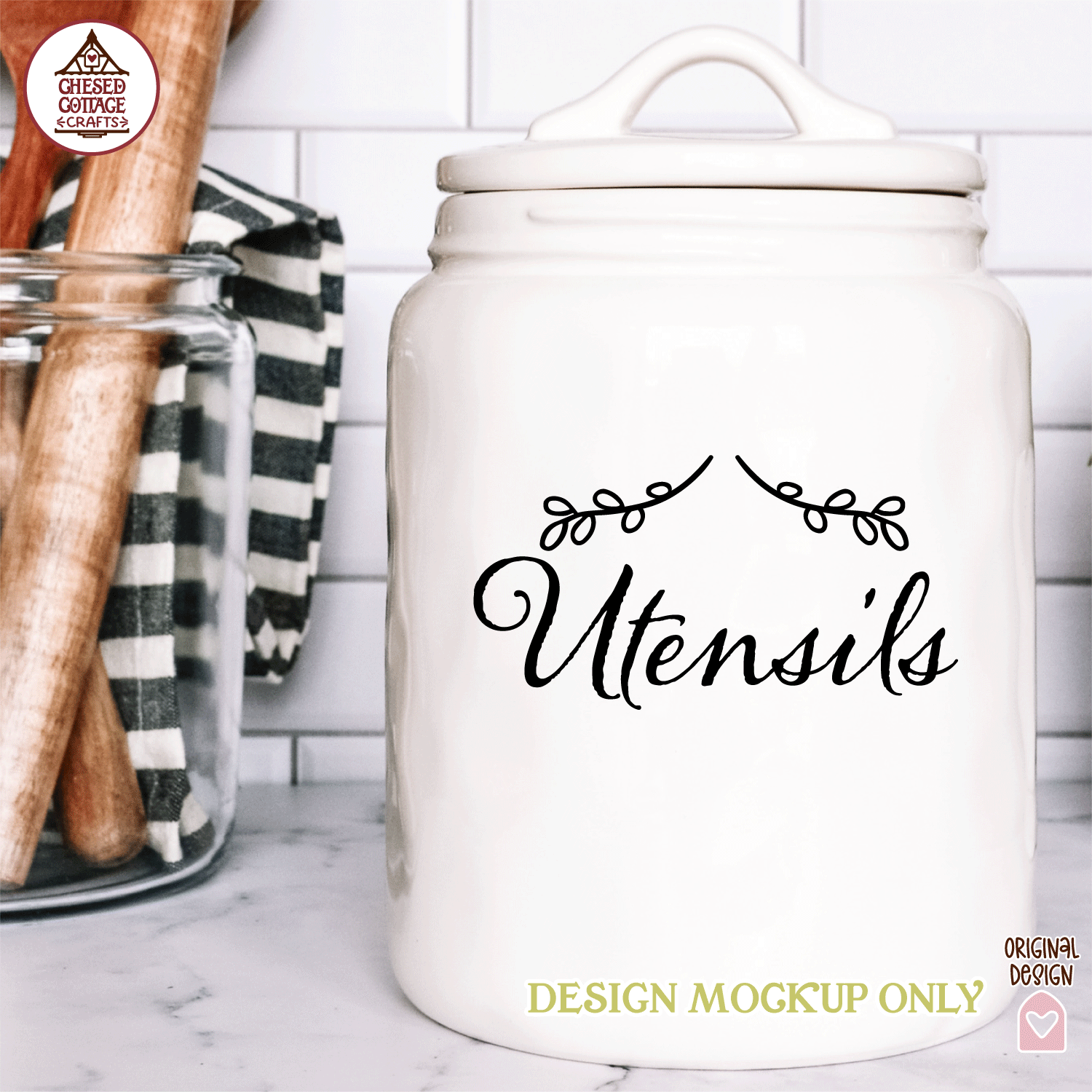 Floral Flourish Canister Labels - Image 2