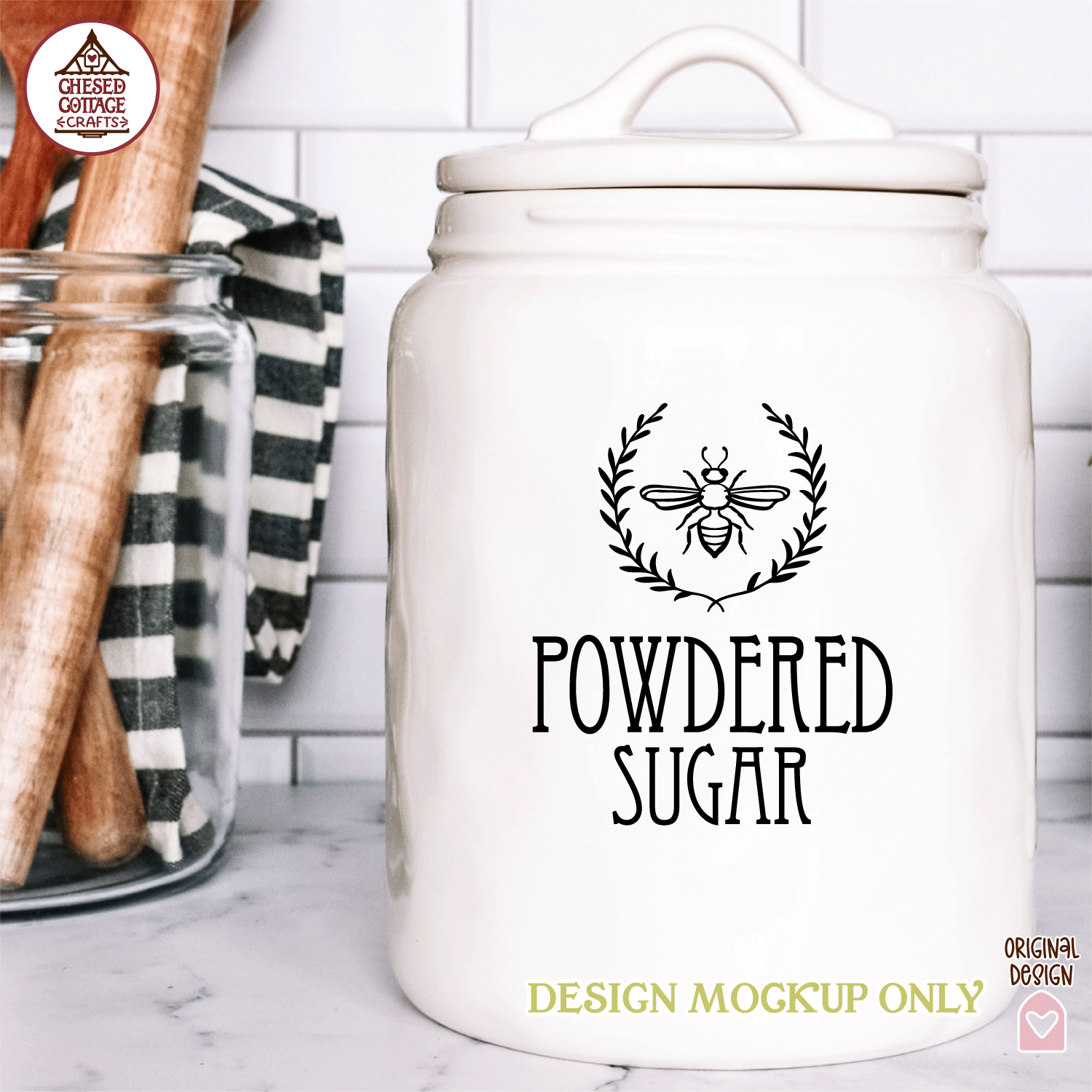 Bee Wreath Canister Labels - Image 7