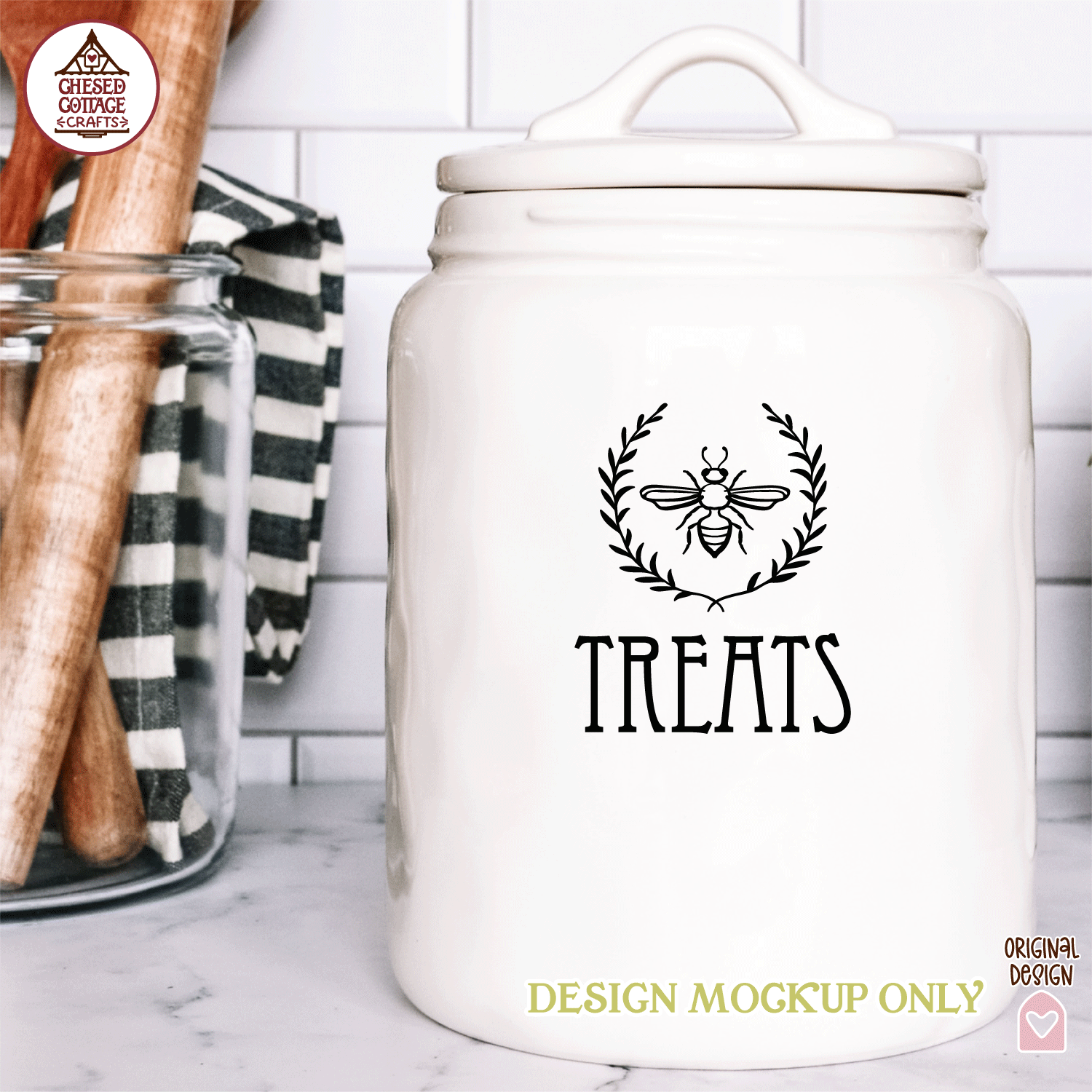 Bee Wreath Canister Labels - Image 5