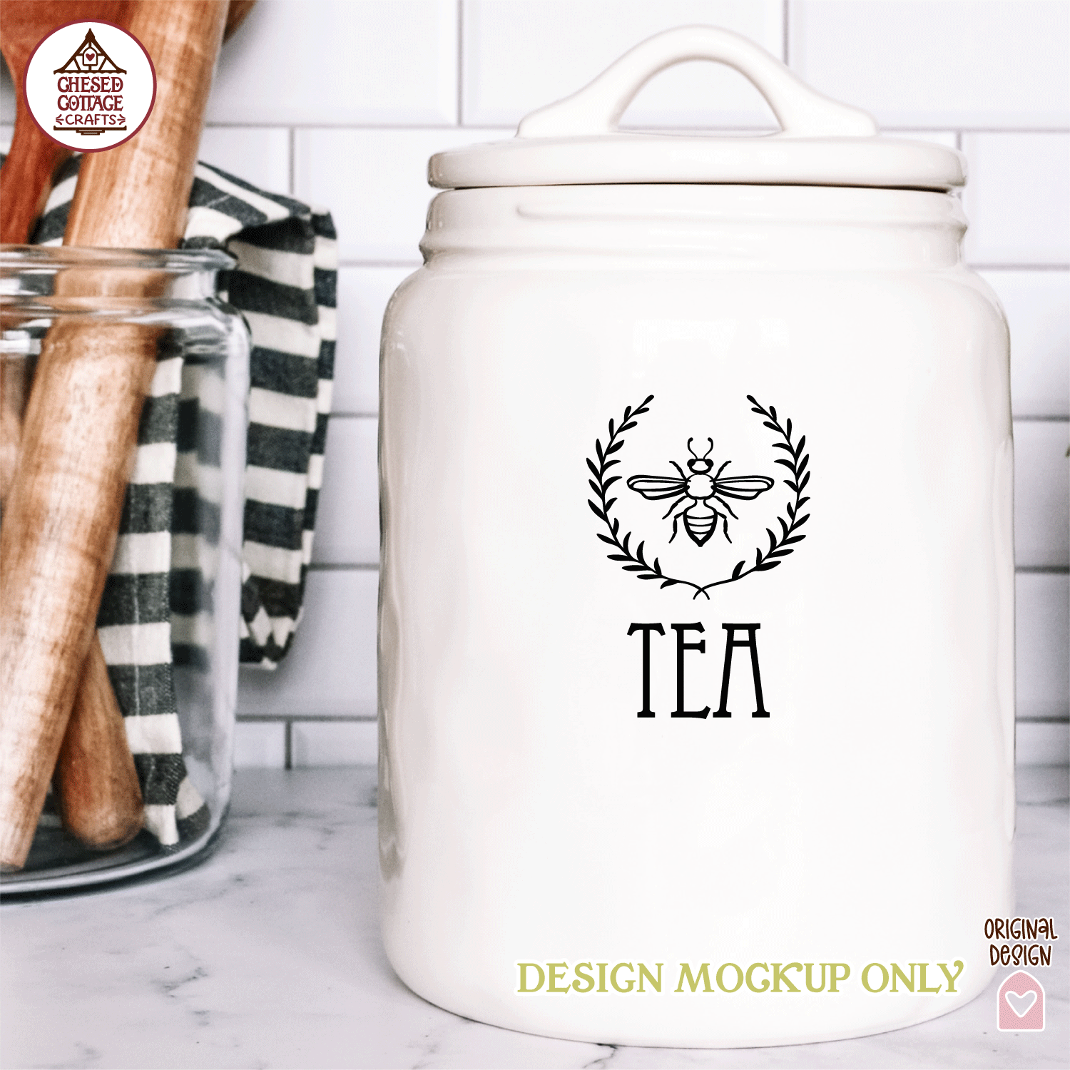 Bee Wreath Canister Labels - Image 3