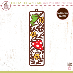 Frog Cottagecore Bookmark