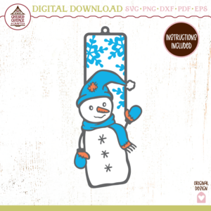 Snowman Winter Bookmark