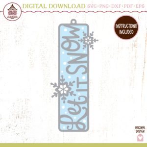 Let It Snow Winter Bookmark