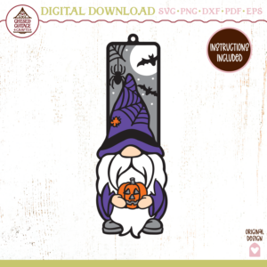 Halloween Gnome Bookmark
