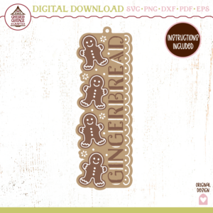 Gingerbread Bookmark