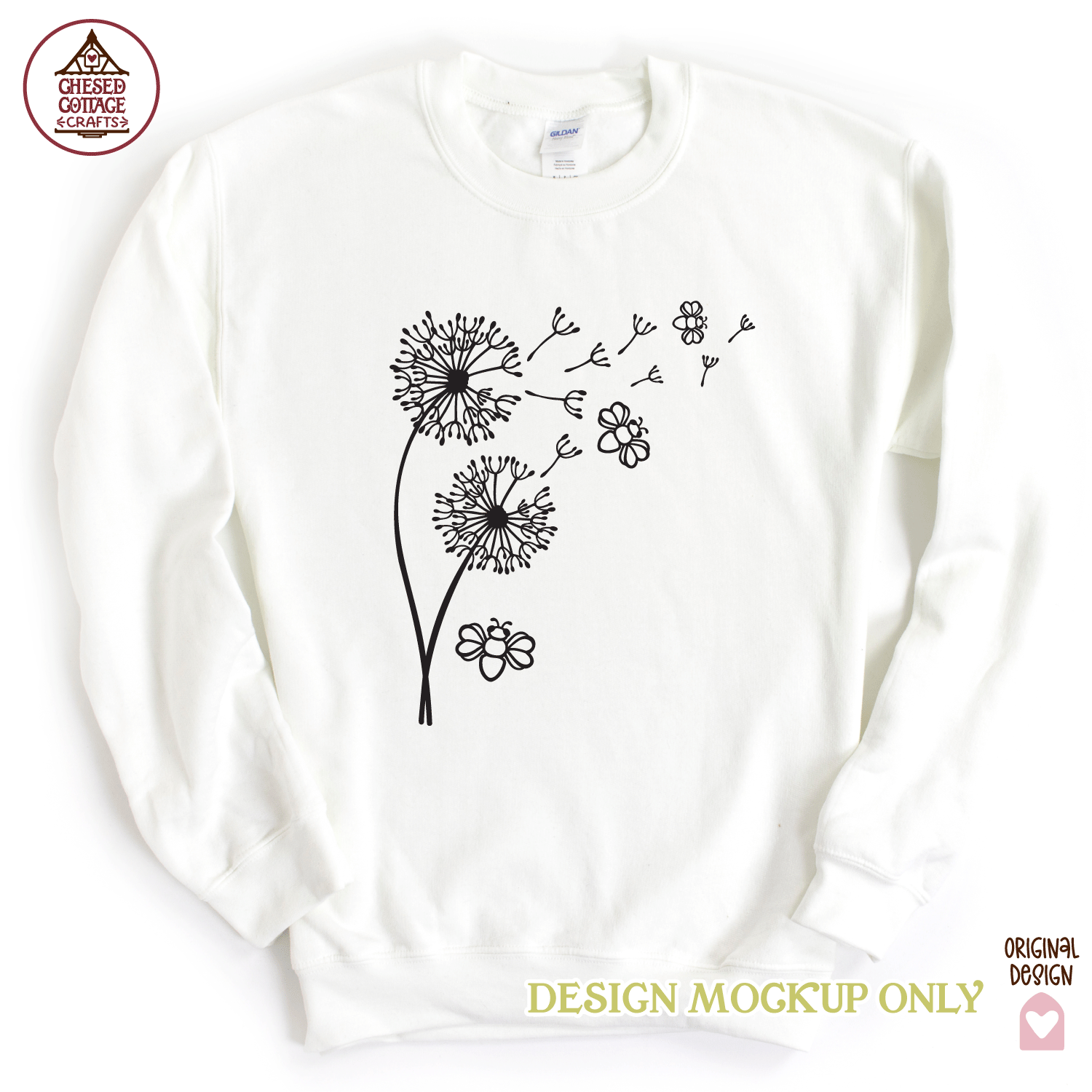 Dandelion With Bees - Image 3