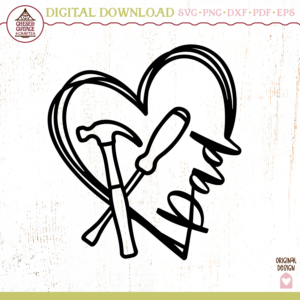 Dad Heart with Tools