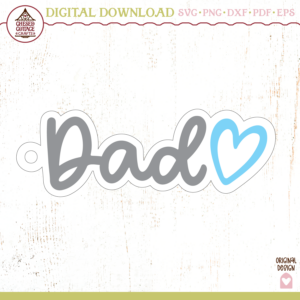 Dad Heart Tag