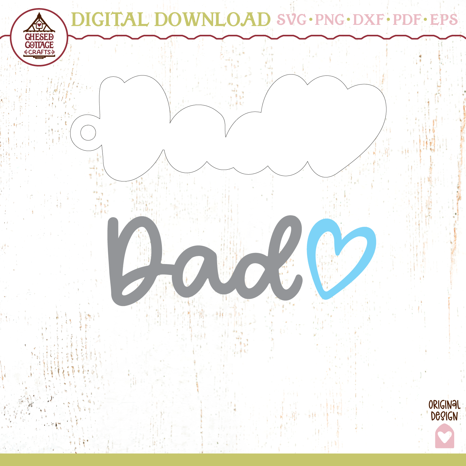 Dad Heart Tag - Image 3