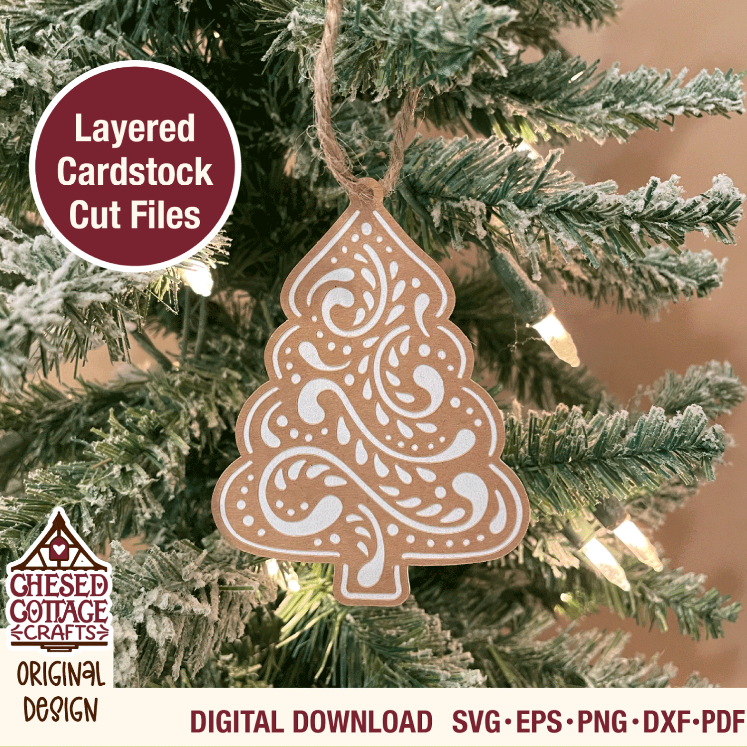 Gingerbread Tree Tag - Image 2