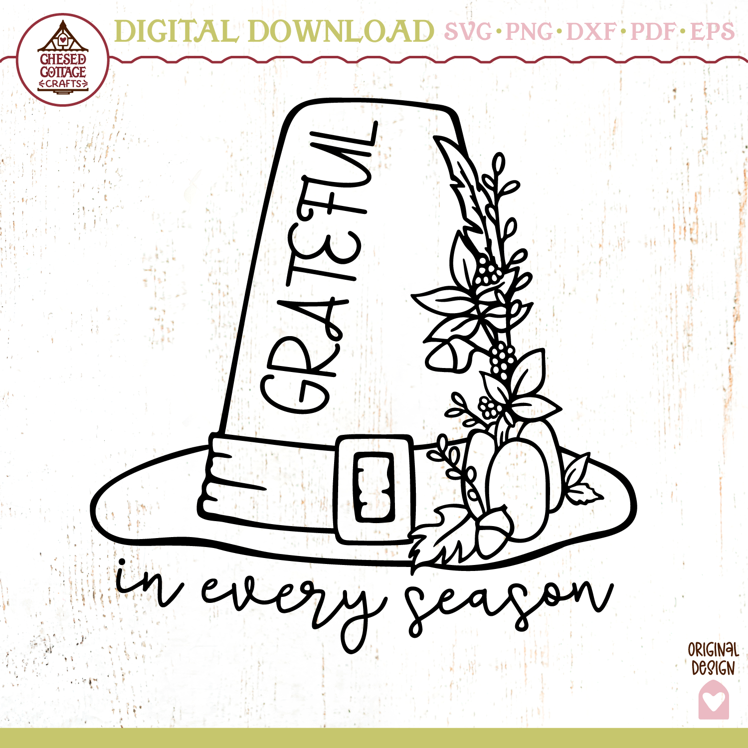 Grateful In Every Season Fall Hat