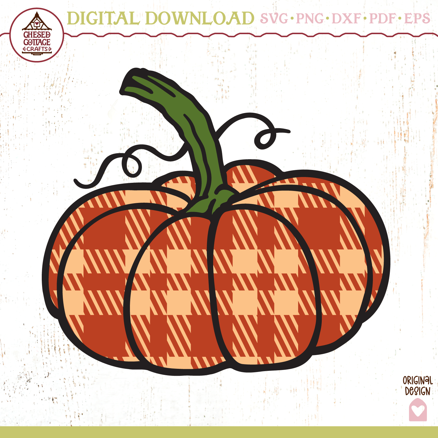 Fancy Plaid Pumpkin