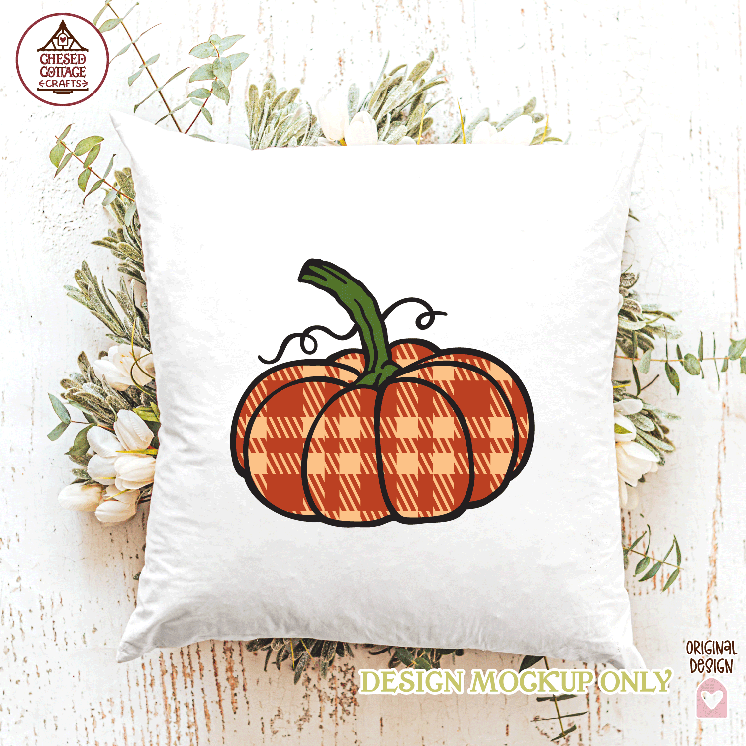 Fancy Plaid Pumpkin - Image 2