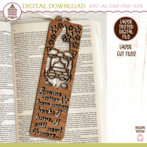 Book Gnome Bookmark Laser