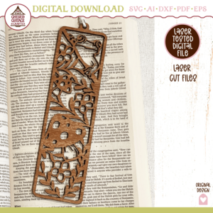 Cottagecore Nature Bookmark Laser