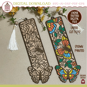 Butterfly Bookmark Laser