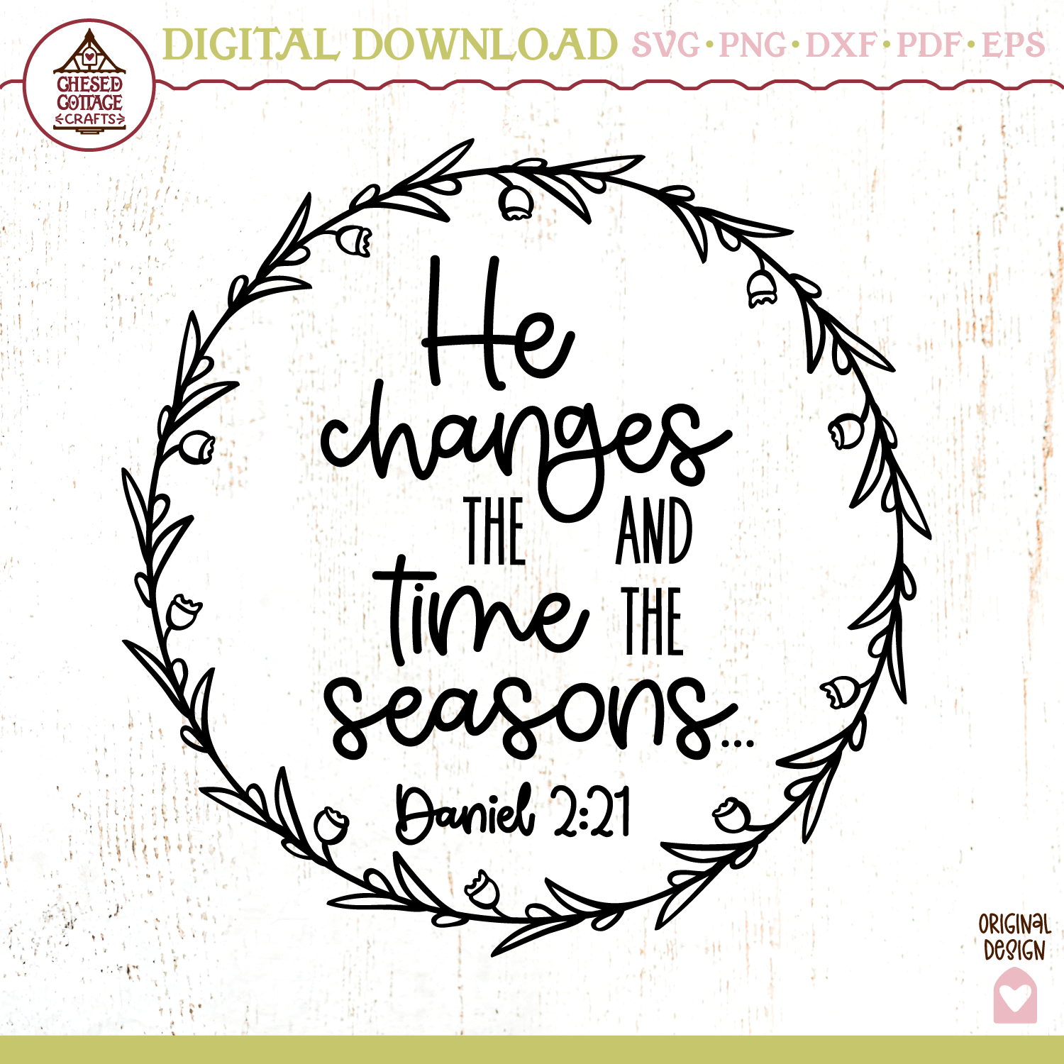 He Changes Time And Seasons Wreath