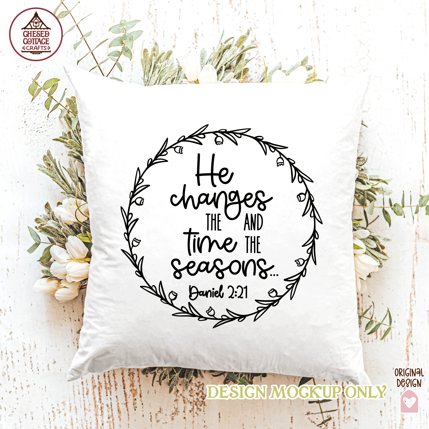 He Changes Time And Seasons Wreath - Image 3