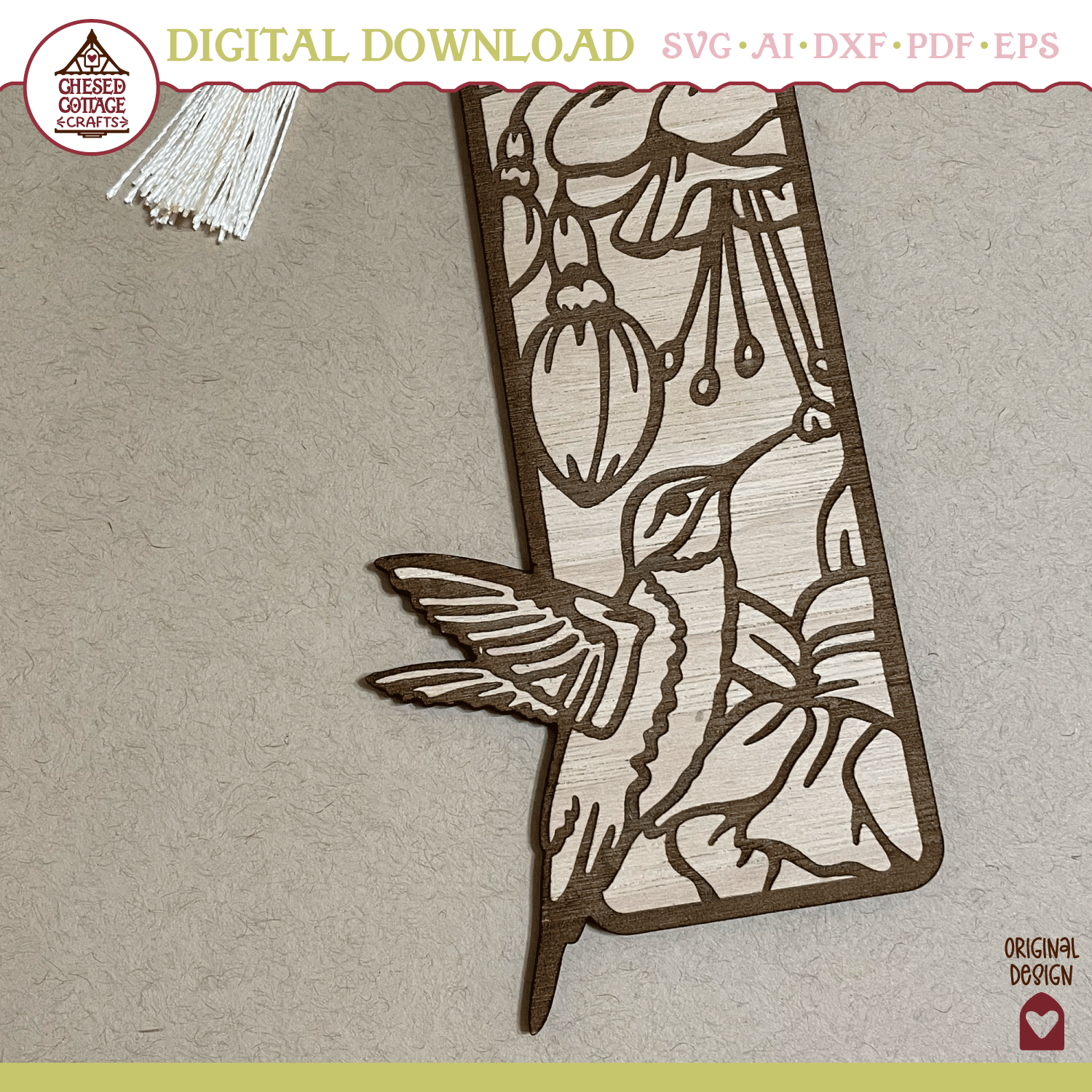 Hummingbird Bookmark Laser - Image 4