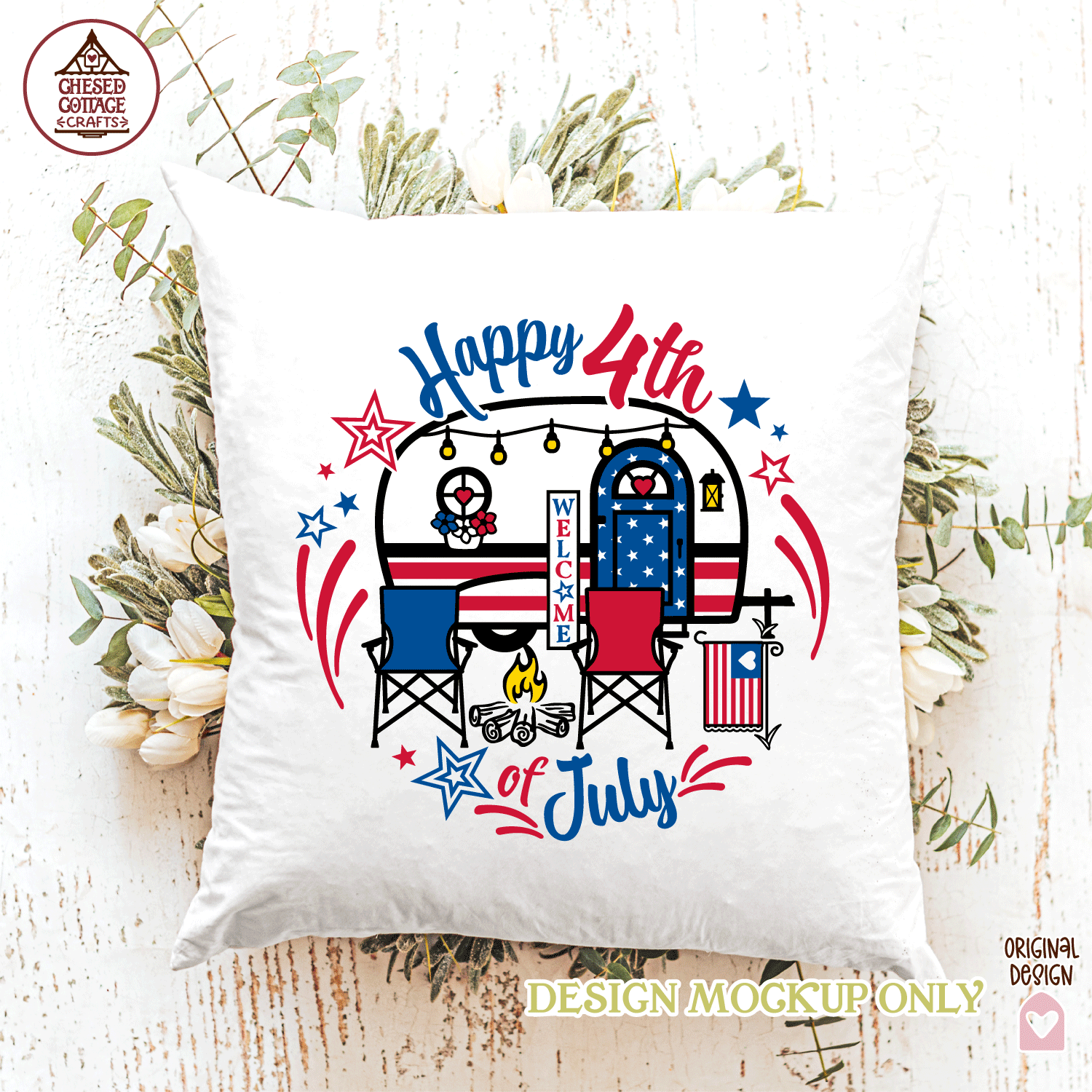 Happy 4th of July Patriotic Camper - Image 4