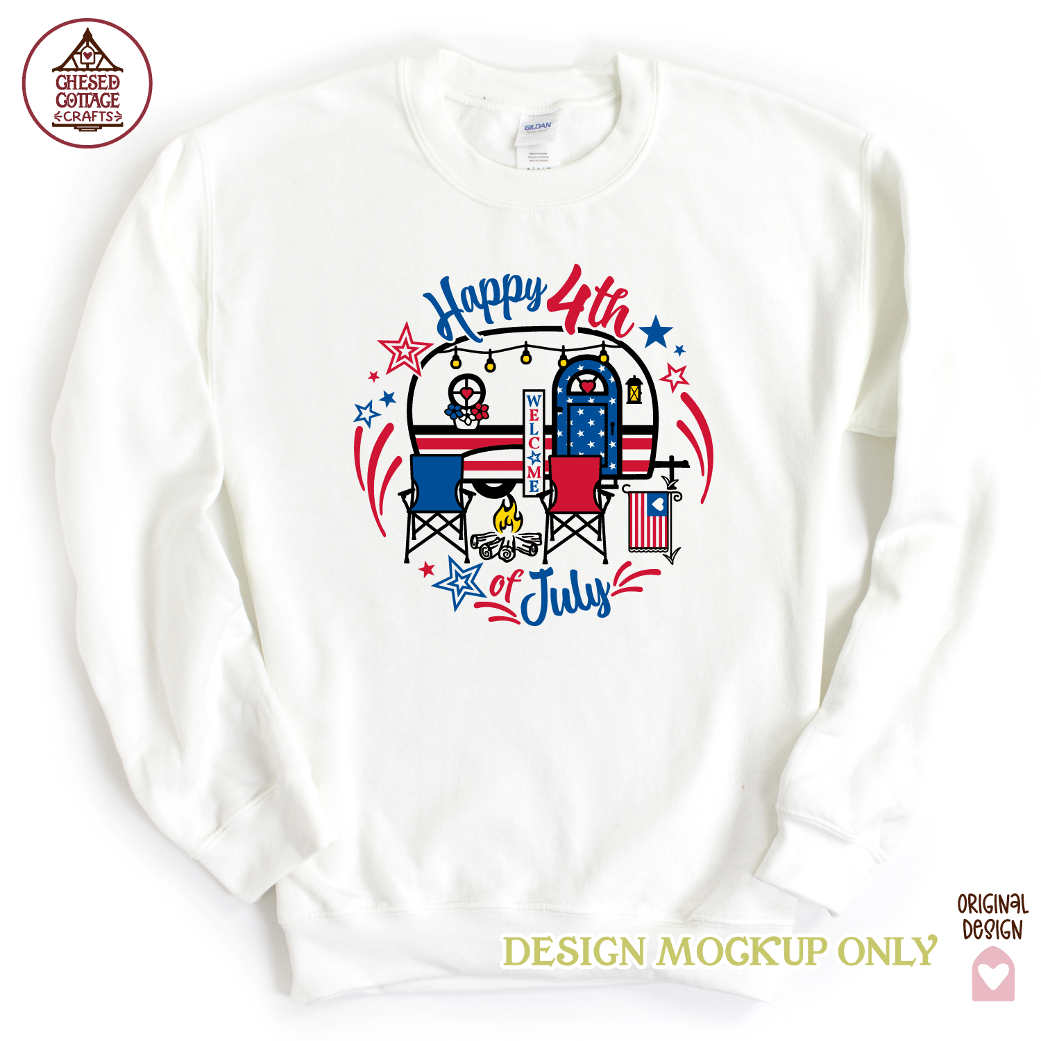 Happy 4th of July Patriotic Camper - Image 2