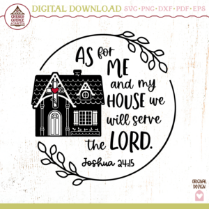 As For Me And My House Wreath