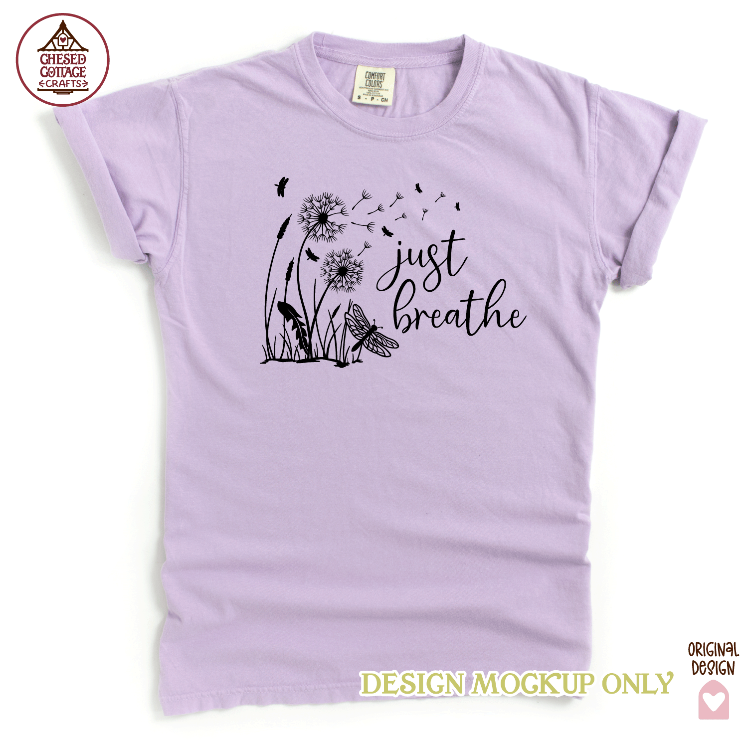 Just Breathe Dandelion with Dragonflies - Image 2