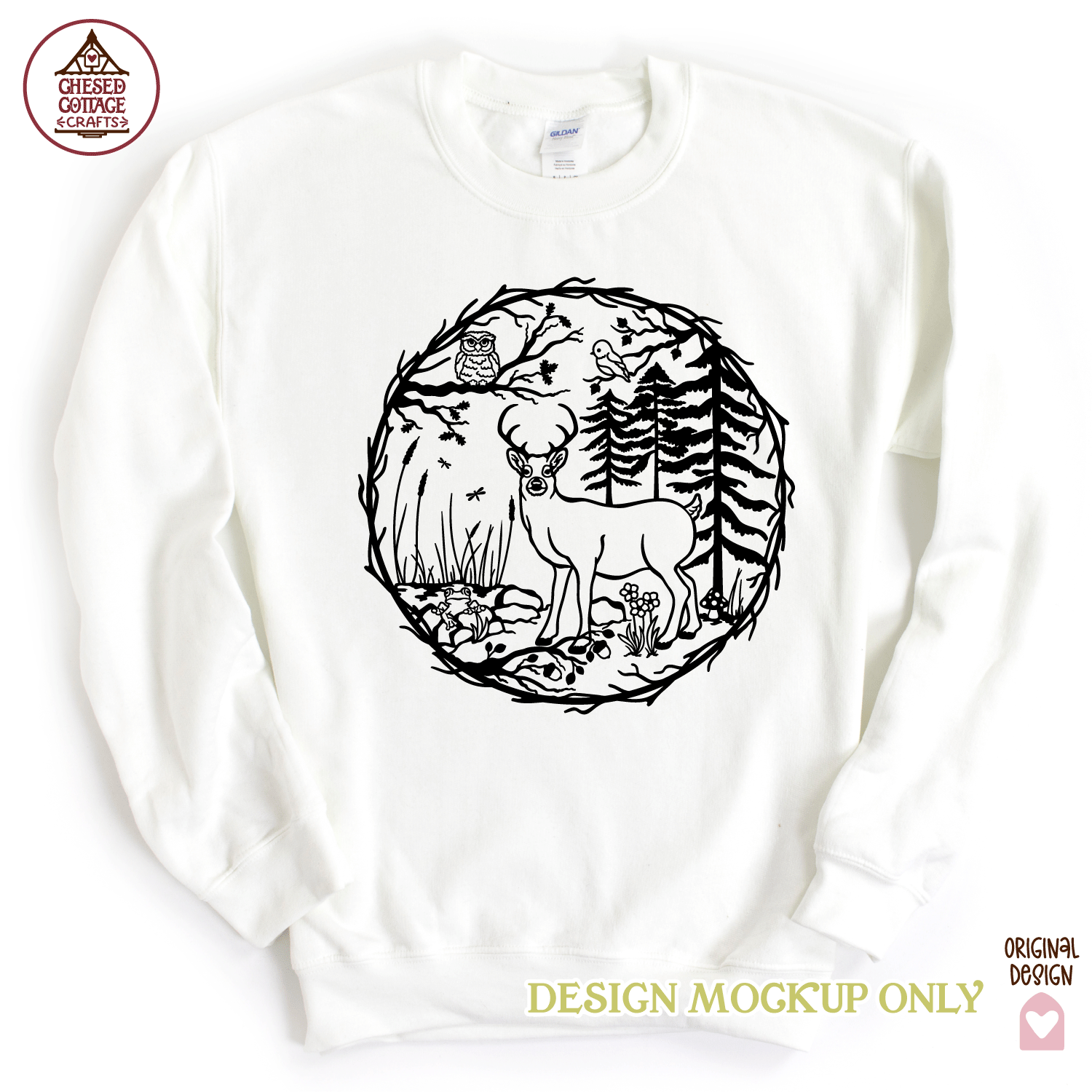 Deer Forest Scene - Image 2