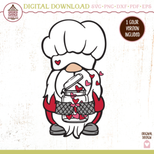 Baker Gnome with Jar of Hearts