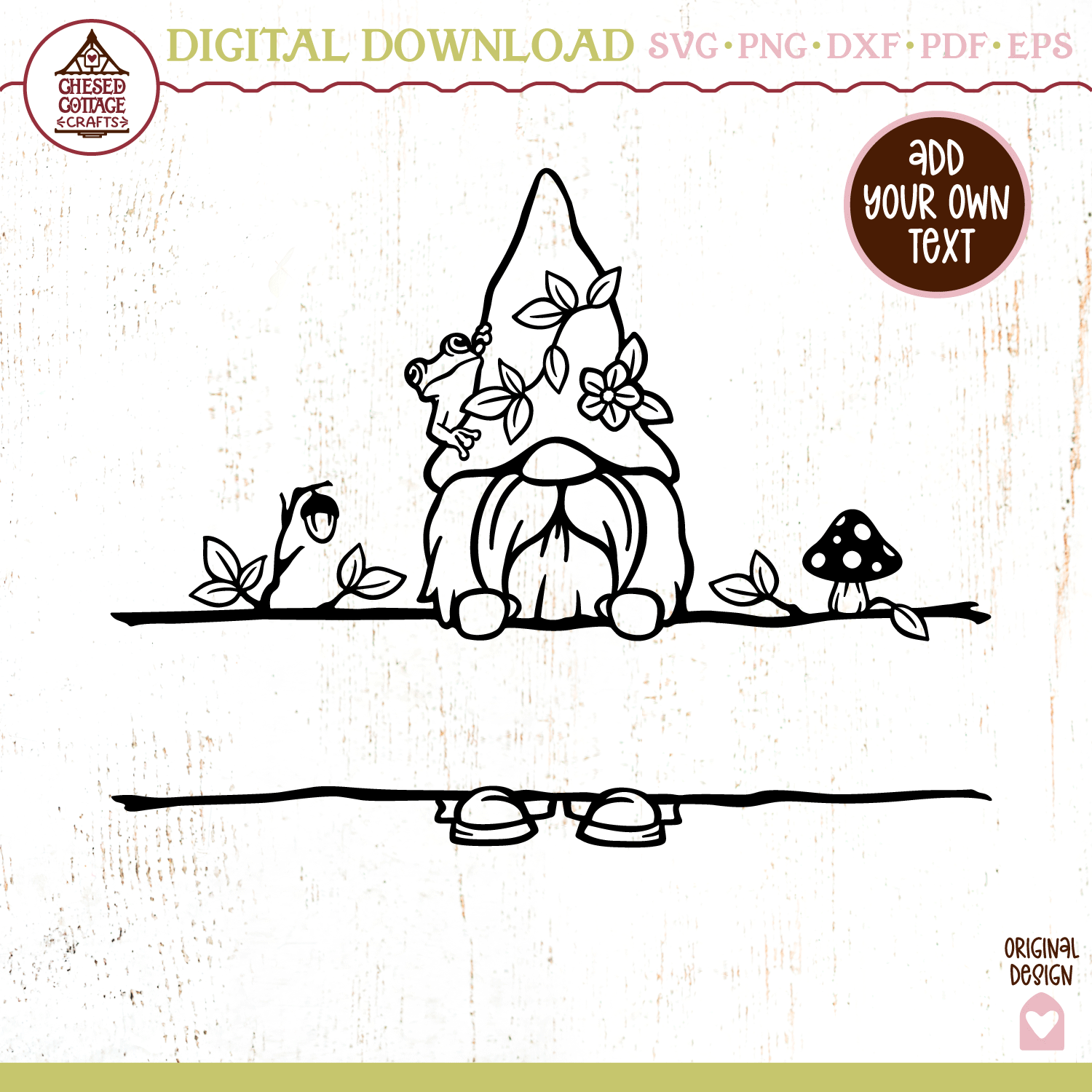 Woodland Gnome Monogram