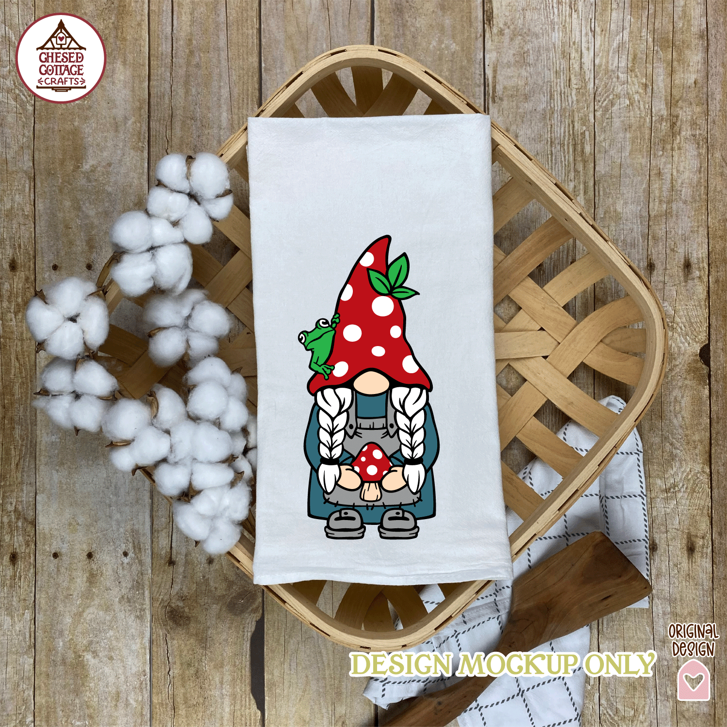 Mushroom Girl Gnome - Image 3