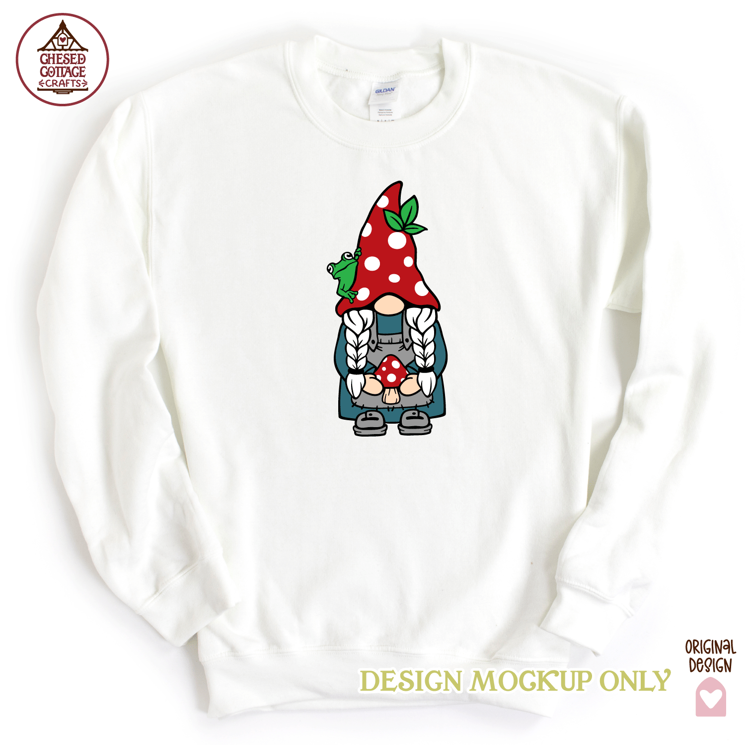 Mushroom Girl Gnome - Image 2