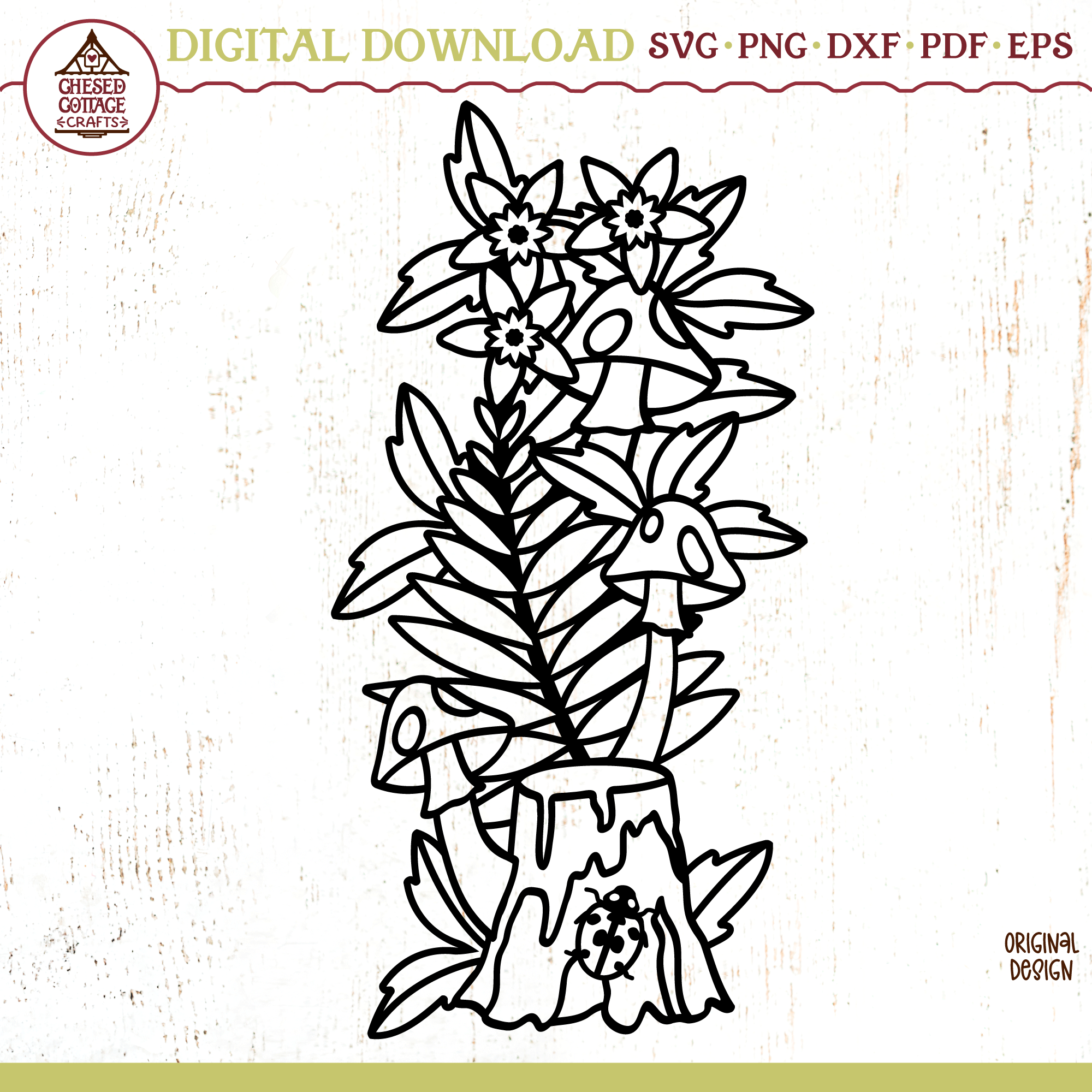 Mushroom Forest Scene