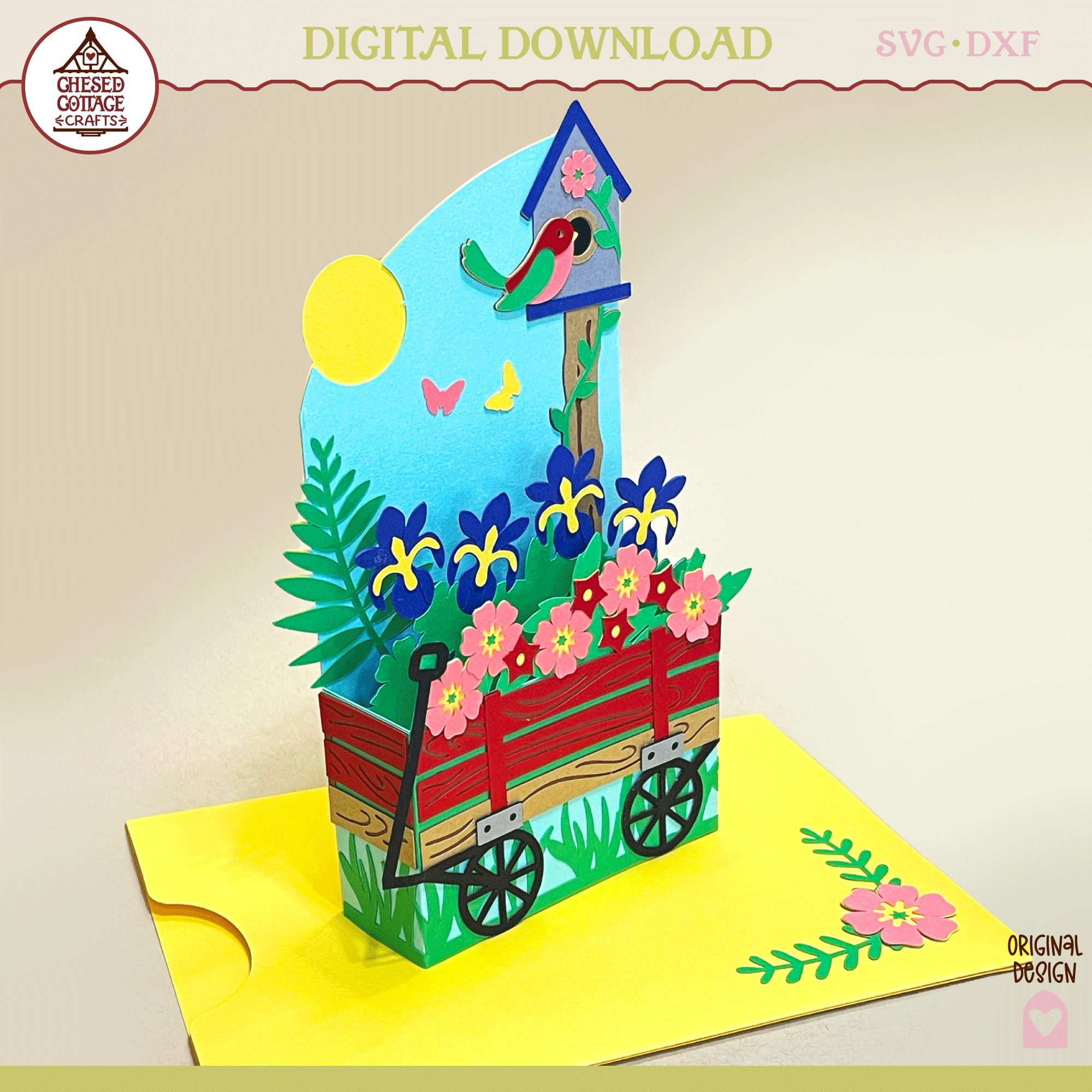 Wagon Scene Box Card - Image 4