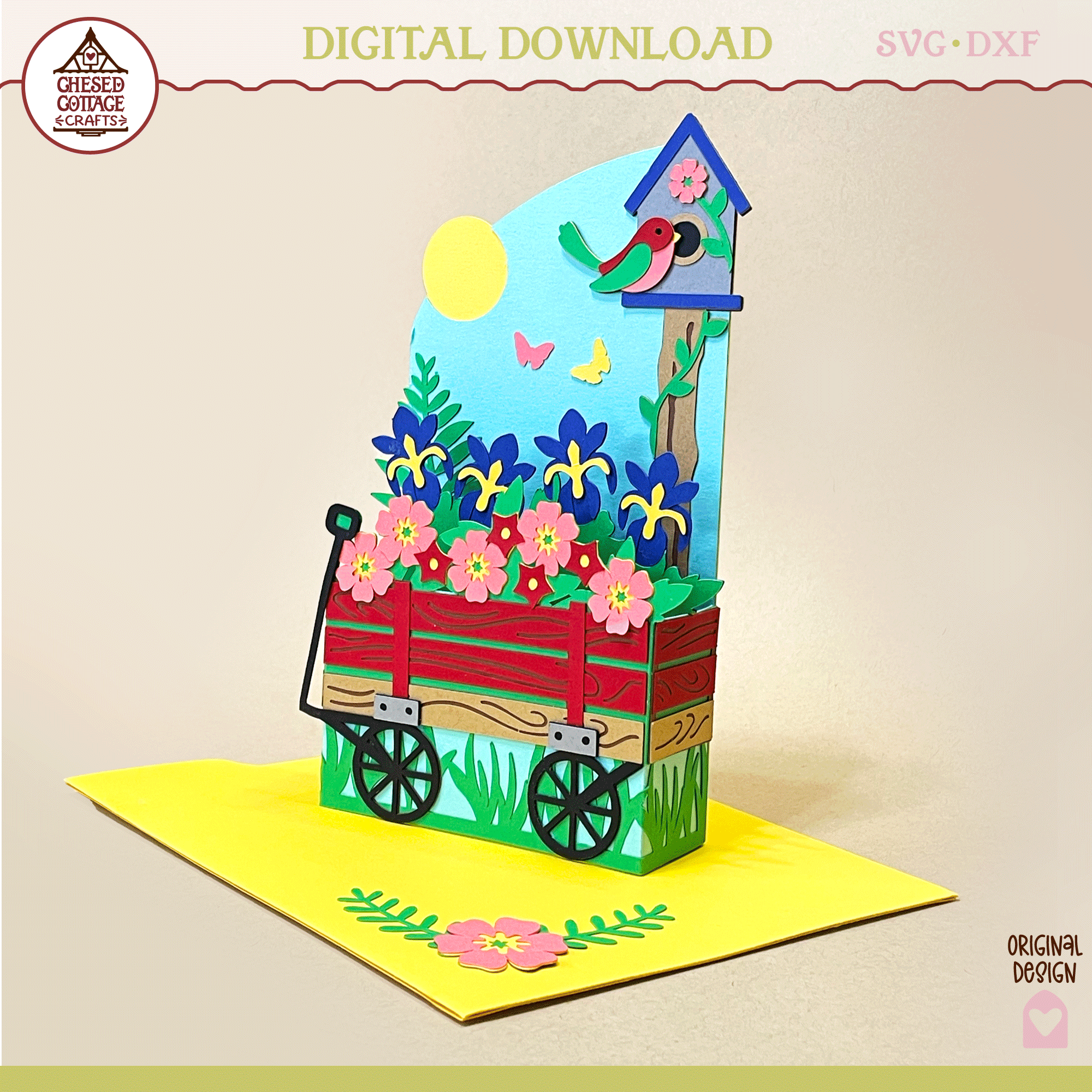 Wagon Scene Box Card - Image 3