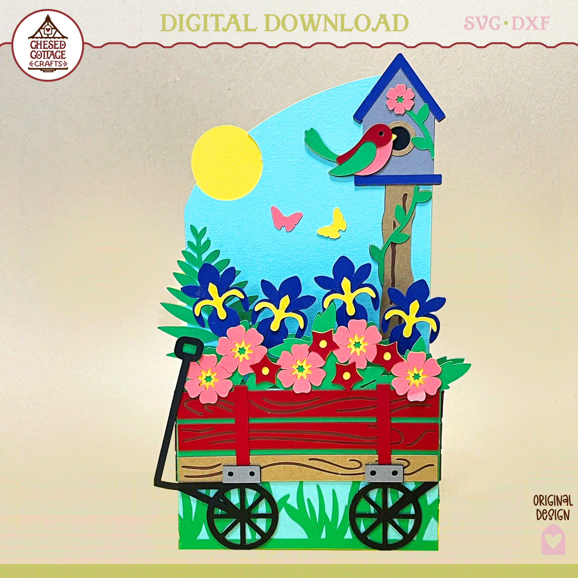 Wagon Scene Box Card - Image 2